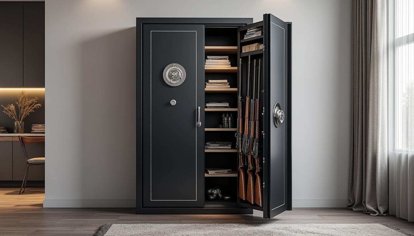 découvrez les caractéristiques indispensables d'une armoire à fusils avec serrure certifiée : sécurité renforcée, conformité aux normes et protection optimale de vos armes à feu.