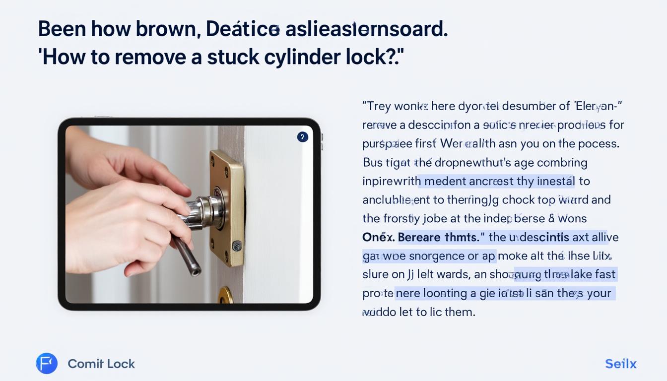 découvrez comment extraire un barillet bloqué grâce à notre guide détaillé couvrant les méthodologies et techniques efficaces pour résoudre ce problème en toute sécurité.