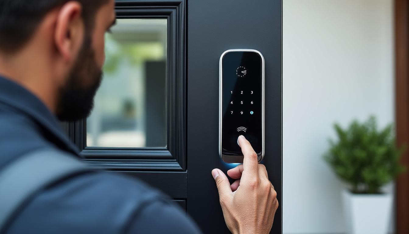 protégez efficacement votre maison avec des serrures motorisées connectées, alliant sécurité et technologie pour un contrôle accessible à tout moment.