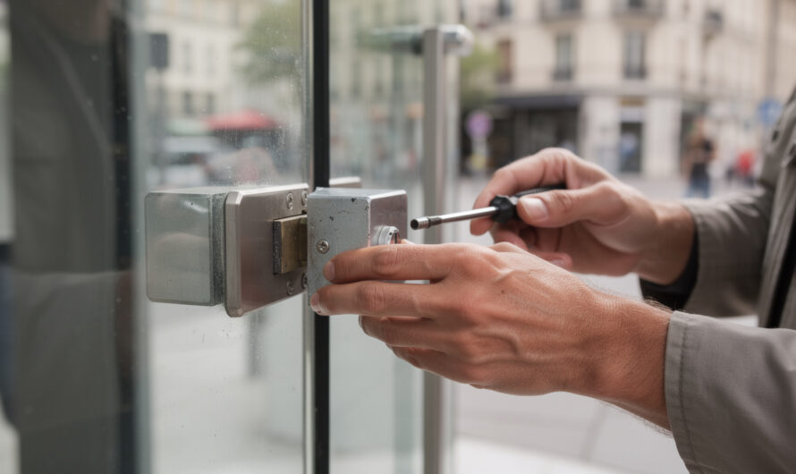 Guide sur l&rsquo;installation d&rsquo;un bloc serrure de vitrine commerciale