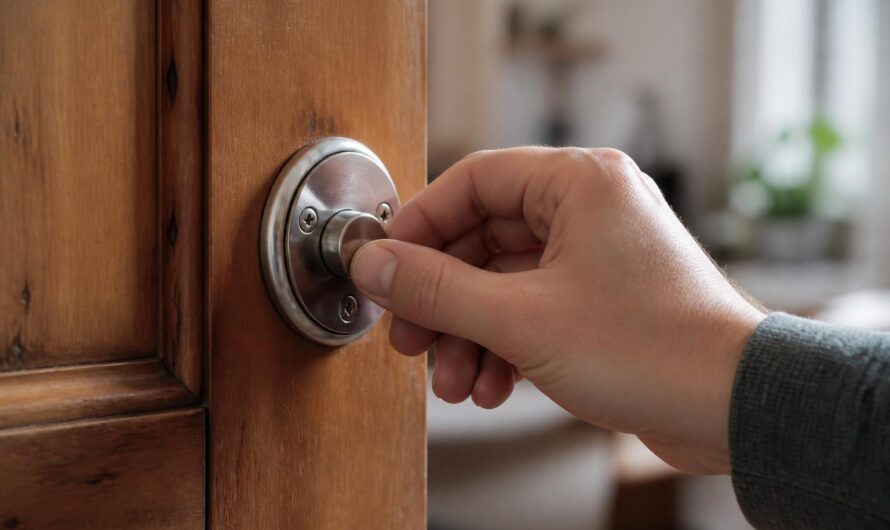 Installation facile : guide pratique pour un verrou à bouton tournant