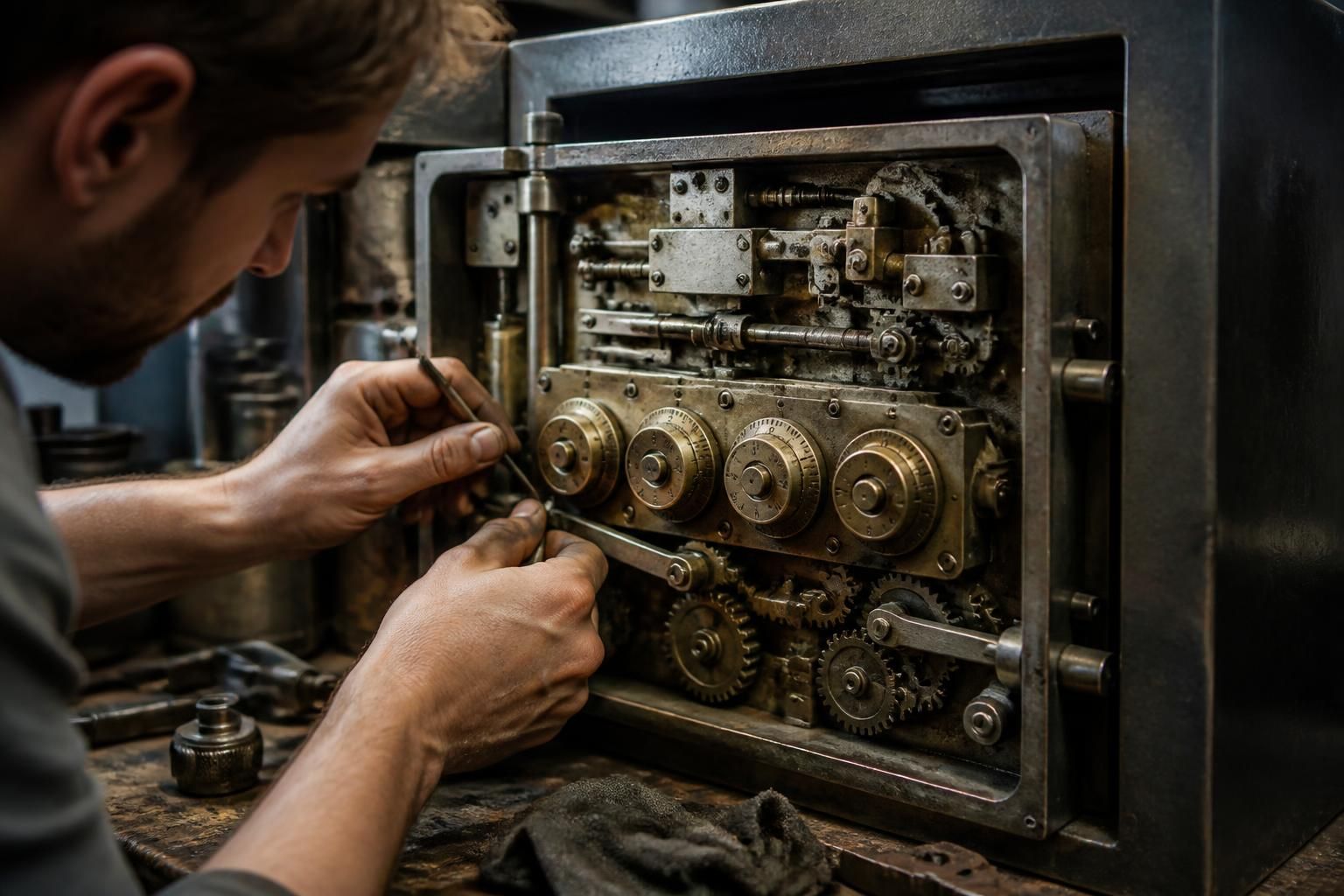 découvrez le fonctionnement précis des mécanismes d'un coffre-fort à combinaison mécanique et apprenez les meilleures pratiques pour son entretien et sa maintenance.