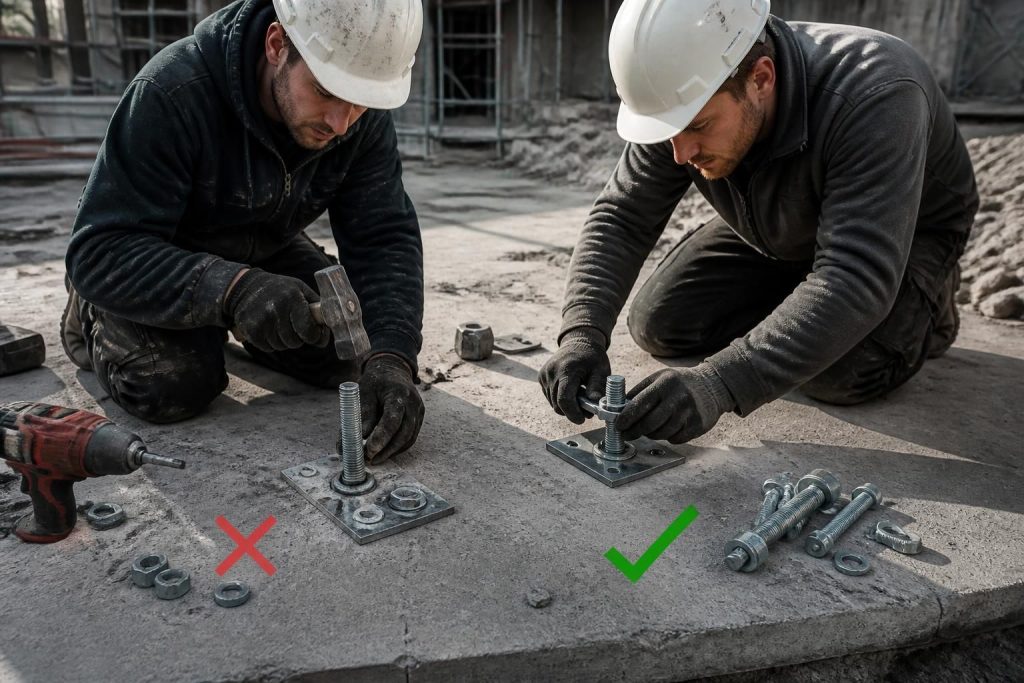 découvrez les erreurs courantes à éviter lors de la fixation au sol obligatoire pour vos constructions et assurez la solidité et la sécurité de vos ouvrages.